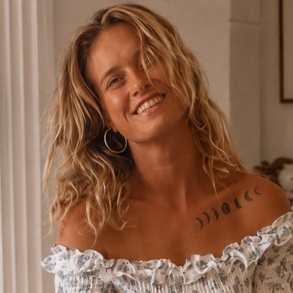 Caitlin, smiling